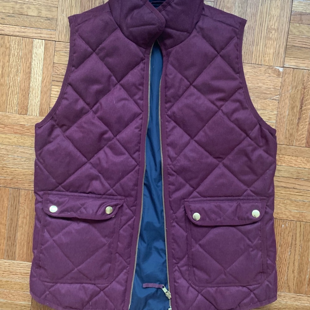 J. Crew Quilted Down Vest